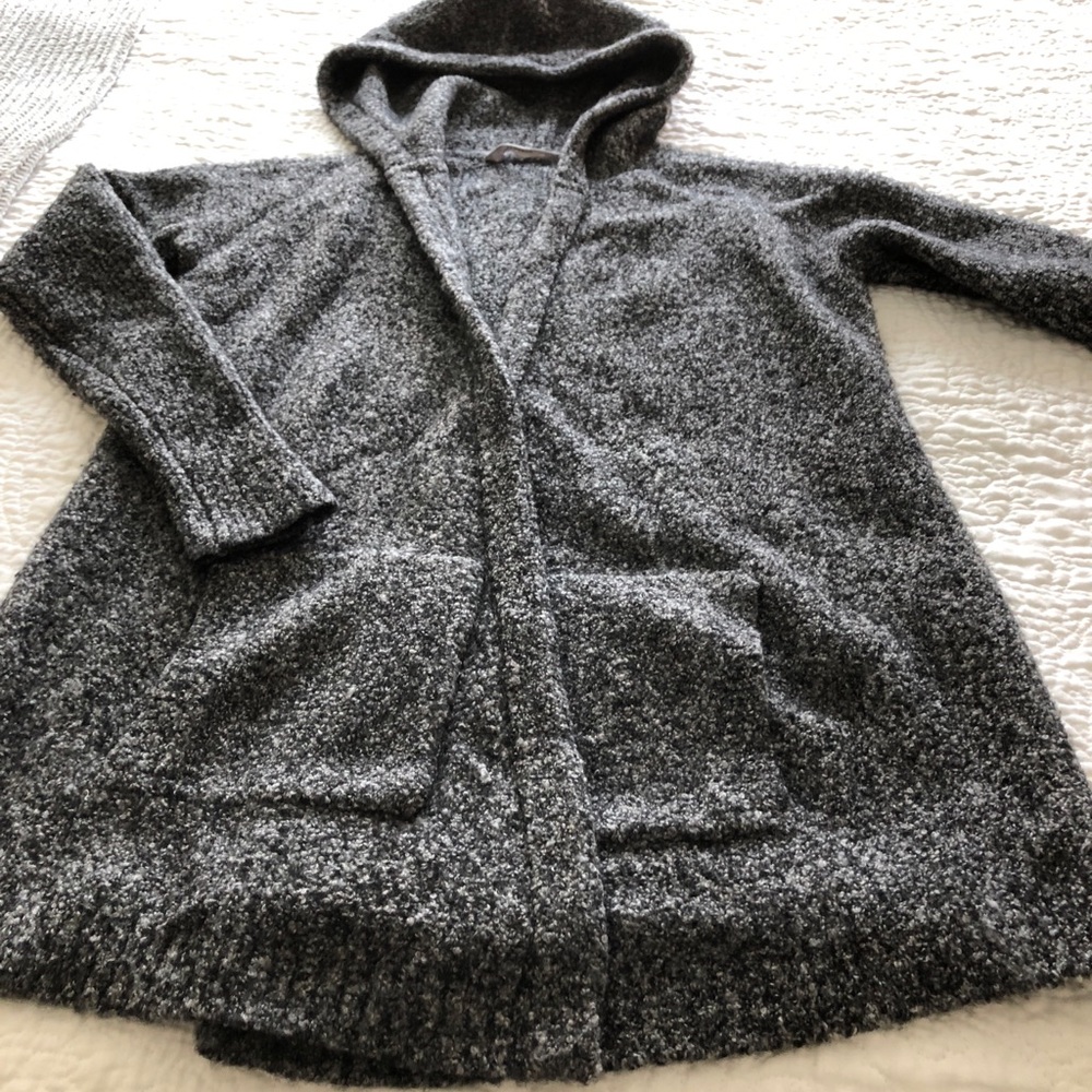 Athleta Black/White lounge cardigan